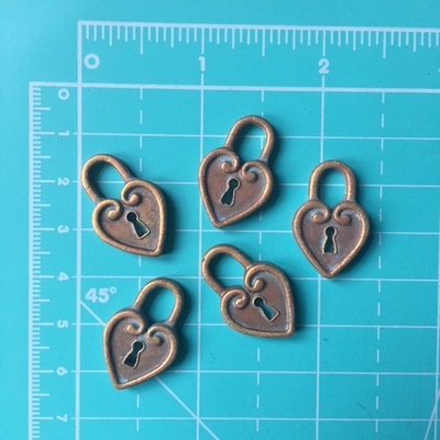 Замочек под античное золото от Е.В.A, 1 шт.