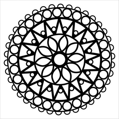 Маска The Crafter's Workshop - Stained Glass, 15х15см