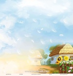 Аркуш від ТМ ЕК - Хатинка, з колекції "Україна", 30x30 см