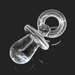 Акрилова підвіска "Соска", 31x15мм, колір прозорий, 1 шт.