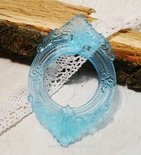 Прозора рамка зі смоли №3 (блакитний) від Евгенія Курдібановська ТМ