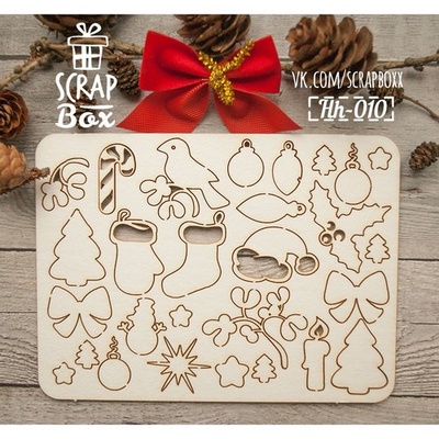 Чипборд ScrapBox — Набір нових подій Hh-010