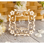 Чипборд ScrapBox - маленька рамочка у стилі арт-нуво Hr-053