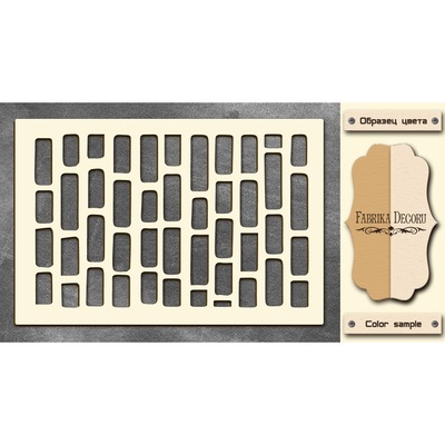 Чипборд Фабрика Декору - Цегла ики 2, колір молочний, крафт