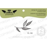 Акриловый штамп Lesia Zgharda FL135 Веточка с листьями