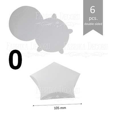 Набір паперових заготовок 001, ТМ Fabrika Dekoru, 6 штук, 105 мм, вибір кольору