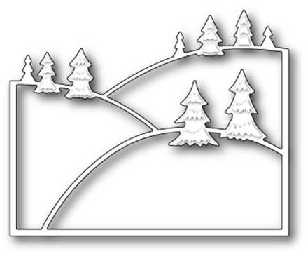 Ніж для вирубки від Poppystamps - EverGreen Hillside