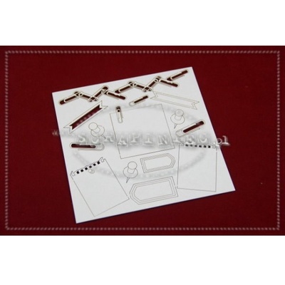 Чипборд Scrapiniec - Канцелярський набір, 14 штук