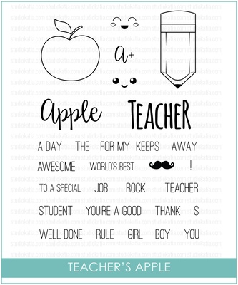 Штампи від Studio Katia - Teacher's Apple, STKS002