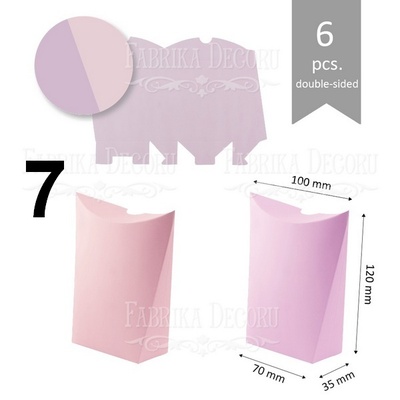 Набір паперових заготовок 007, ТМ Fabrika Dekoru, 6 штук, вибір кольору