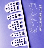 Шаблон(маска) від Wycinanka - кам'яні будинки