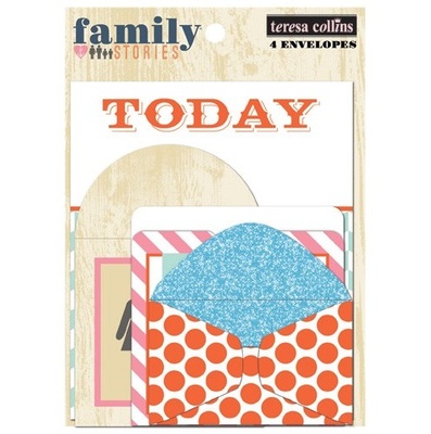 Набор конвертов Teresa Collins Designs - Family Stories - Envelopes