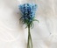 Веточки декоративные с листиками, цвет голубой, 1 пучок из 10 штук