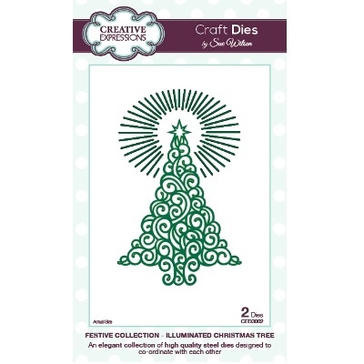 Ніж для вирубки Sue Wilson - Festive Collection - Illuminated Christmas Tree