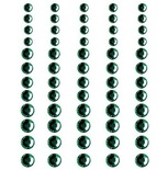 Половинки кристалів на клейовій основі Queen & Co - Rhinestones Shamrock, 60 штук