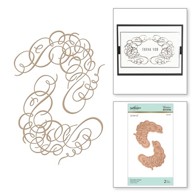 Пластини для фольгування від Spellbinders - Flourishes Frame