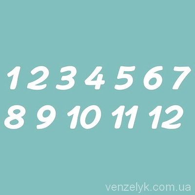 Чипборд від Вензелик - Цифри 06, розмір: висота 37 мм