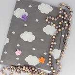 Хлопок, Облака на сером фоне, 45х70 см