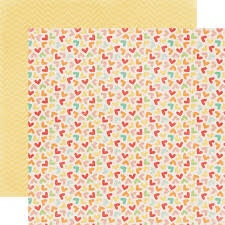 Лист двусторонней бумаги от Echo Park Hearts, 30x30 см