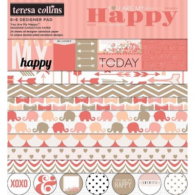 Набір двостороннього скрап-паперу Teresa Collins Designs - You Are My Happy