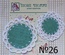 Набір кружечків з ажурною в’язаною кромкою, в набір 2 штуки
