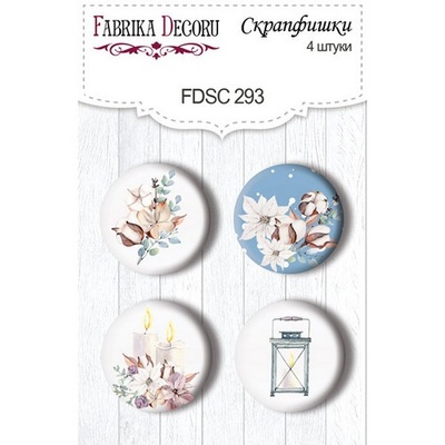 Набор скрапфишек Winter Love Story, TM Fabrika Decoru из 4 шт № 293