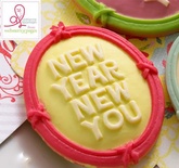 Прикраса Webster's Pages - New Year New You Роза Рамка, 10 штук