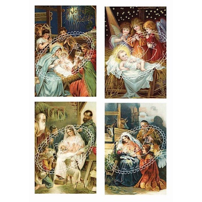 Двусторонний лист с картинками от Galeria Papieru, 5х30см, Рождество 4, 1 шт.