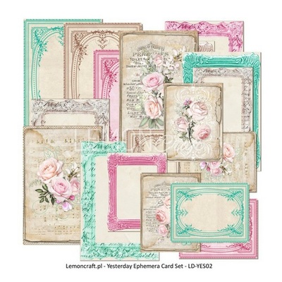 Висічки для скрапбукінгу Yesterday - Ephemera cards
