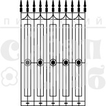 Акрилові штампи дизайну Олена Виноградова "Решітка парку"