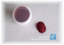 Сухий глітер червоний з мерехтінням від Євгенія Курдібановська ТМ, 20 мл