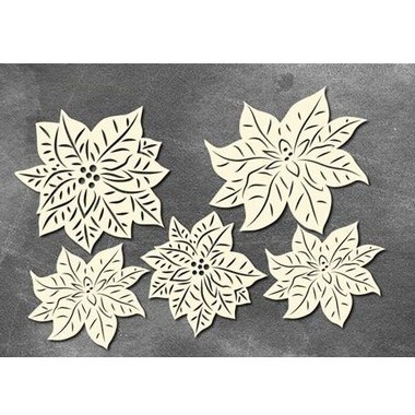 Набір чіпбордів Winter botanical diary 758, 10x15см, колір молочний, ТМ Фабрика Декору