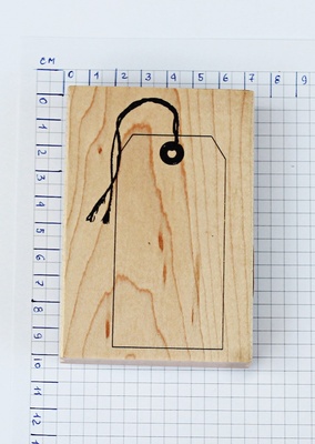 КОМІССІОНКА Б/У- Гумовий штамп від Inkadinkado - Тег