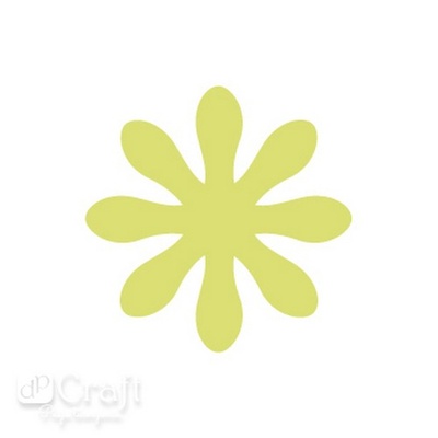 Дірокол фігурний 5см Квітка Маргаритка, TM dpCraft (Dalprint)