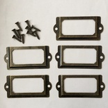 Рамки металлические декоративные от ScrapBerry's , 7 на 3,2 см, Бронза, 5 шт