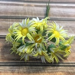 Хризантеми, біло-жовті, діаметр 20-25мм, стебел 10 см, 10 шт.