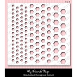 Маска My Favorite Things - Stensils MPD Graduated Hexagons, 15х15см