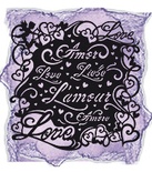 Трафарет (маска) від Viva-decor 29x29см "Любов"