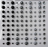 Половинки перлинок на клейовій основі "Лицарські обладунки", 100 шт.