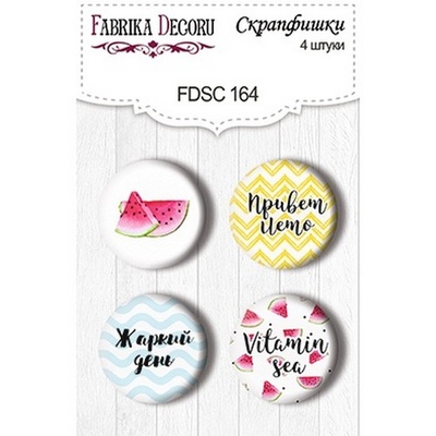 Набір скрап-фішок від ТМ Фабрика Декору з 4 шт. No 164