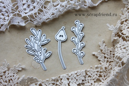 Набор ножей для вырубки от Scrapfriend - Лина Зима, 3 штуки