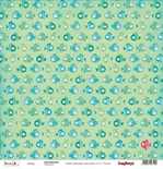 Бумага для скрапбукинга от ScrapBerry's -Басик - Под водой, 30,5х30,5 см, 190 гр/м, двусторонняя, 1 лист