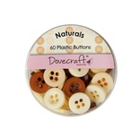 Набор пуговиц от Dovecraft - Naturals, 60 шт