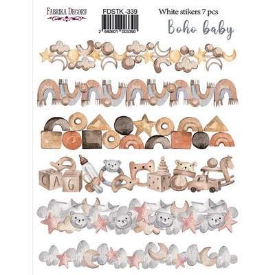 Набір наліпок (cтікерів) 7 шт. Boho Baby #339
