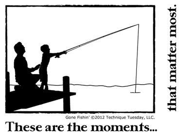 Набір акрилових штампів Technique Tuesday - Gone Fishin