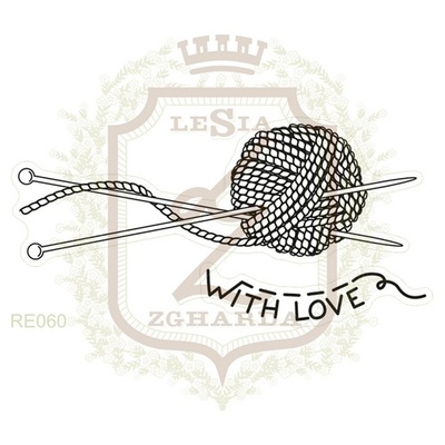 Набор акриловых штампов Lesia Zgharda RE060 Клубок со спицами