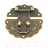 Защелка декоративная металлическая. 60х60мм, 2 детали