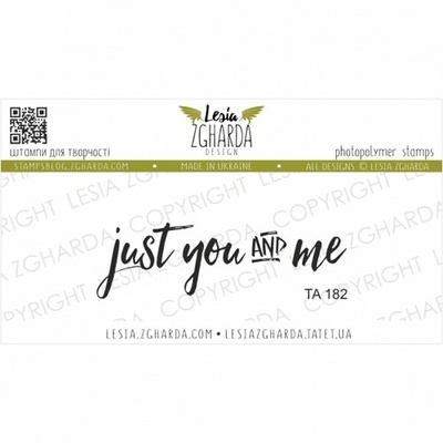 Акриловий штамп Lesia Zgharda Just you and me ТА 182