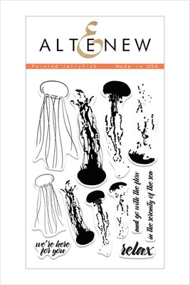 Набор штампов от Altenew - Painted Jellyfish Stamp Set - Медузы