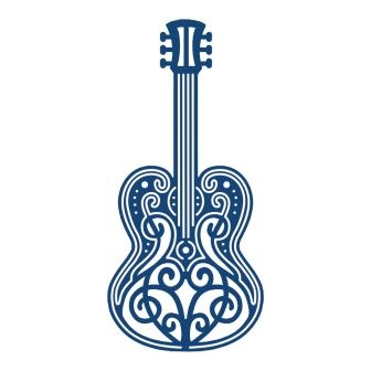 Нож от Tattered Lace Dies - Guitar - Гитара